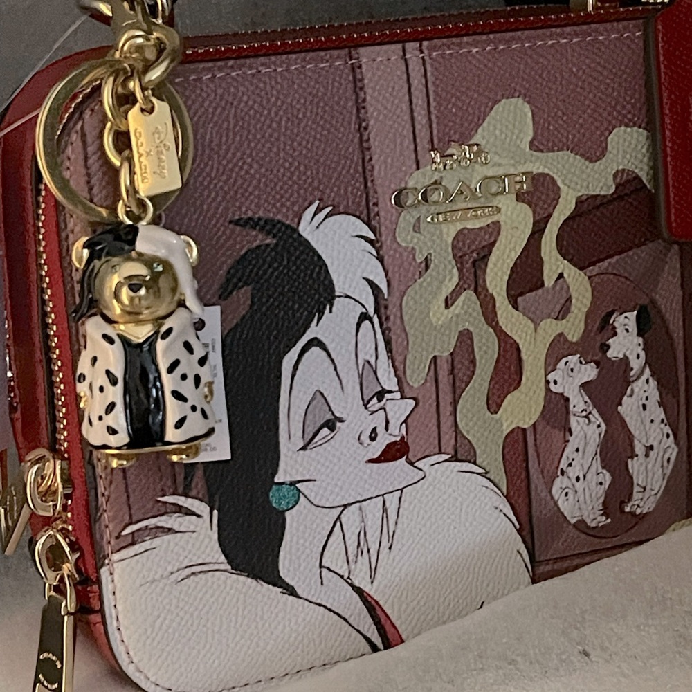 BNWT Coach x Disney Cruella Bear Charm